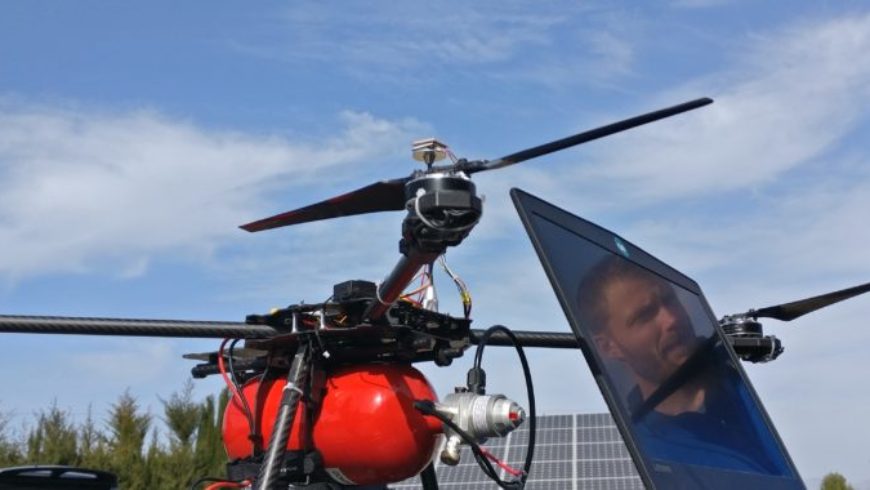 Hidrógeno para aumentar la autonomía de vuelo de los drones